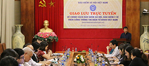 Giao lưu trực tuyến về chính sách BHXH, BHYT tháng 5/2018